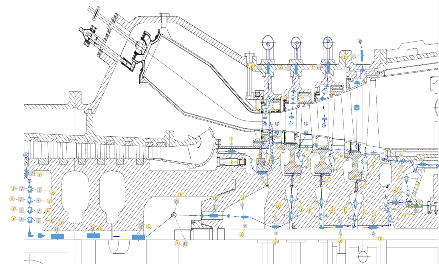 AxSTREAM NET Gas Turbine 1D Model