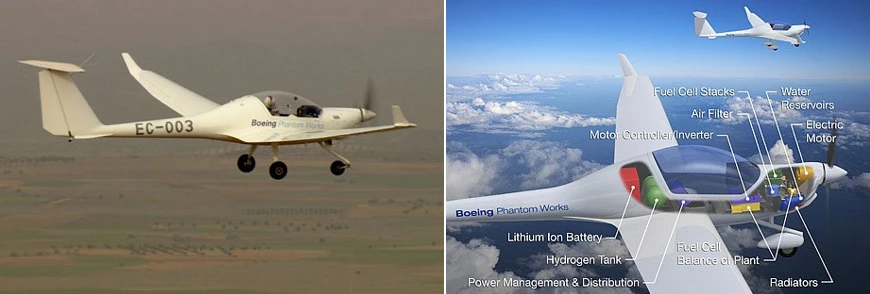 Boeing fuel cell powered experimental aircraft