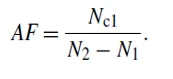 Equation for Amplification Factor
