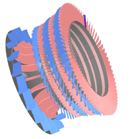 Figure 4. A radial-axial turbine modeled in AxSTREAM®
