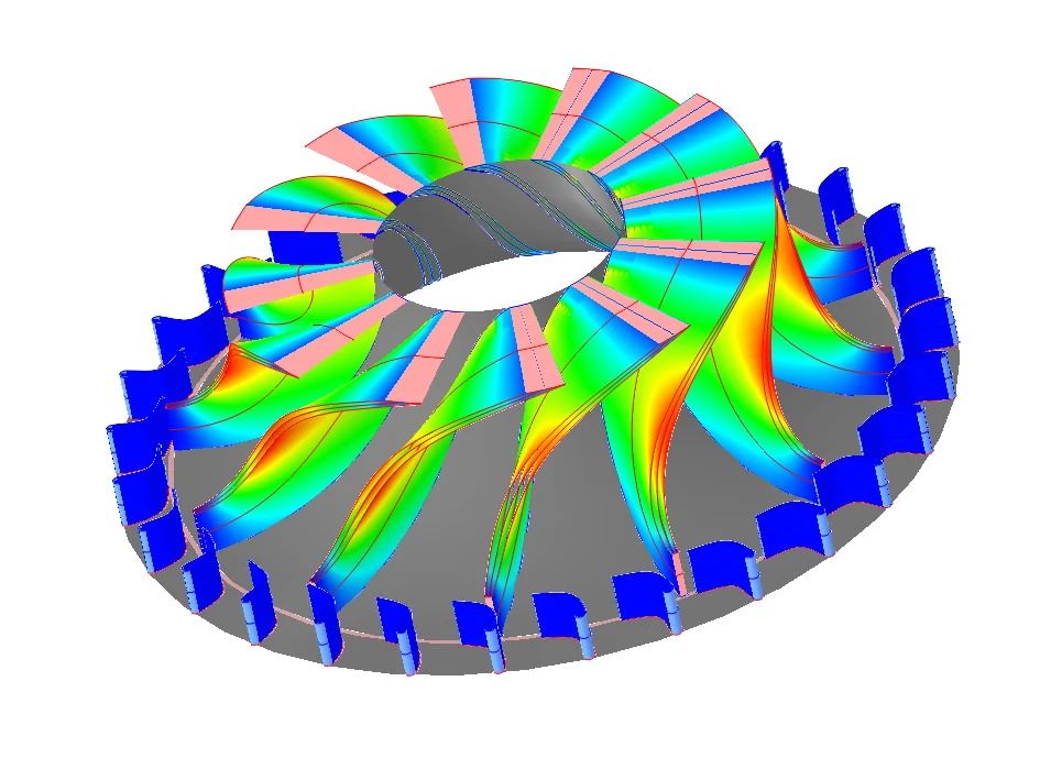 Oxy-Fired SCO2 Radial Turbine Design