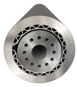 Photo of foil bearings in turbomachinery for oil-free technology