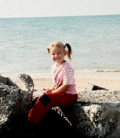 Photo of Vladislava Ivaschenko as a young girl before becoming an engineer at SoftInWay