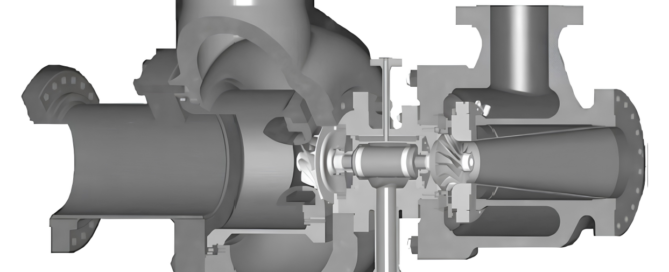 Diagram image of a typical turboexpander