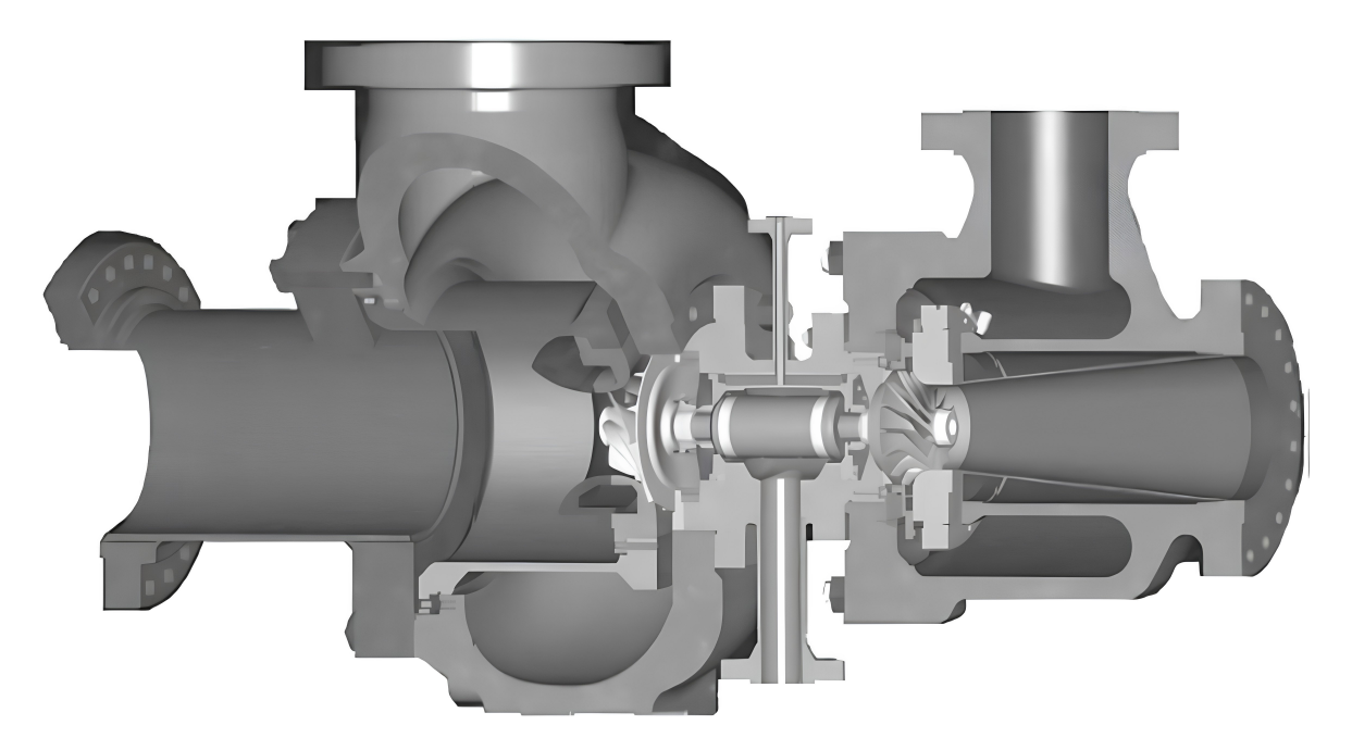 Diagram image of a typical turboexpander